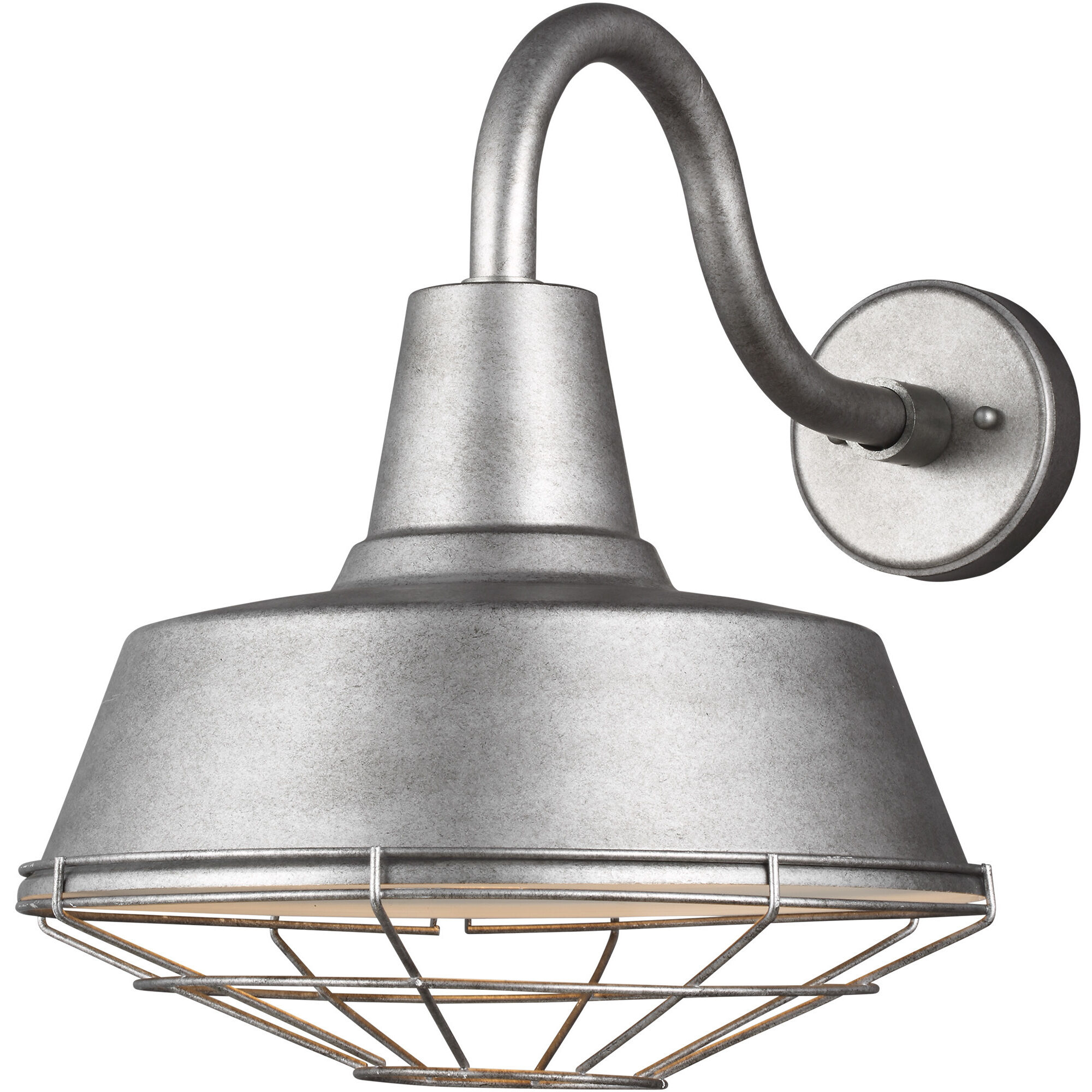 Sean Lavin Barn Light Weathered Pewter Barn Light Cage Accessory, Large