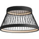 Loom LED 22.75 inch Black Flush Mount Ceiling Light