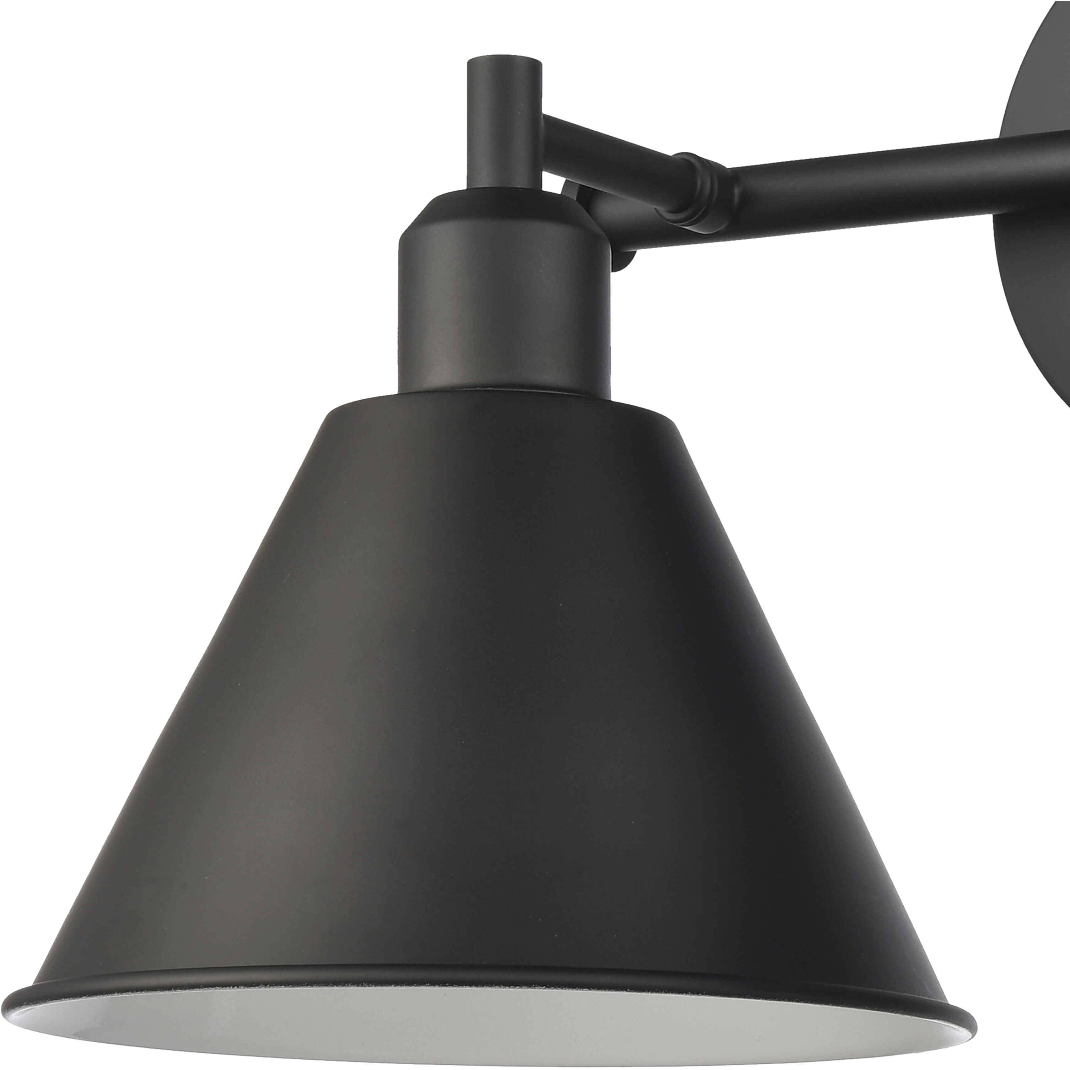 Abbington 2 Light 17.5 inch Matte Black Vanity Light Wall Light