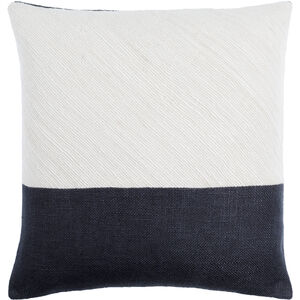 Loomed Luxe 18 X 18 inch Off-White/Onyx Accent Pillow