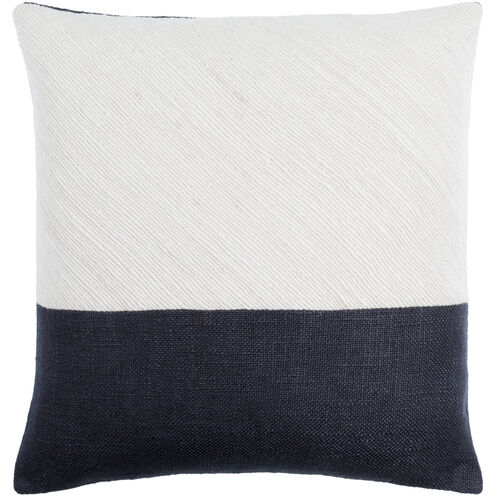 Loomed Luxe 20 X 20 inch Off-White/Onyx Accent Pillow