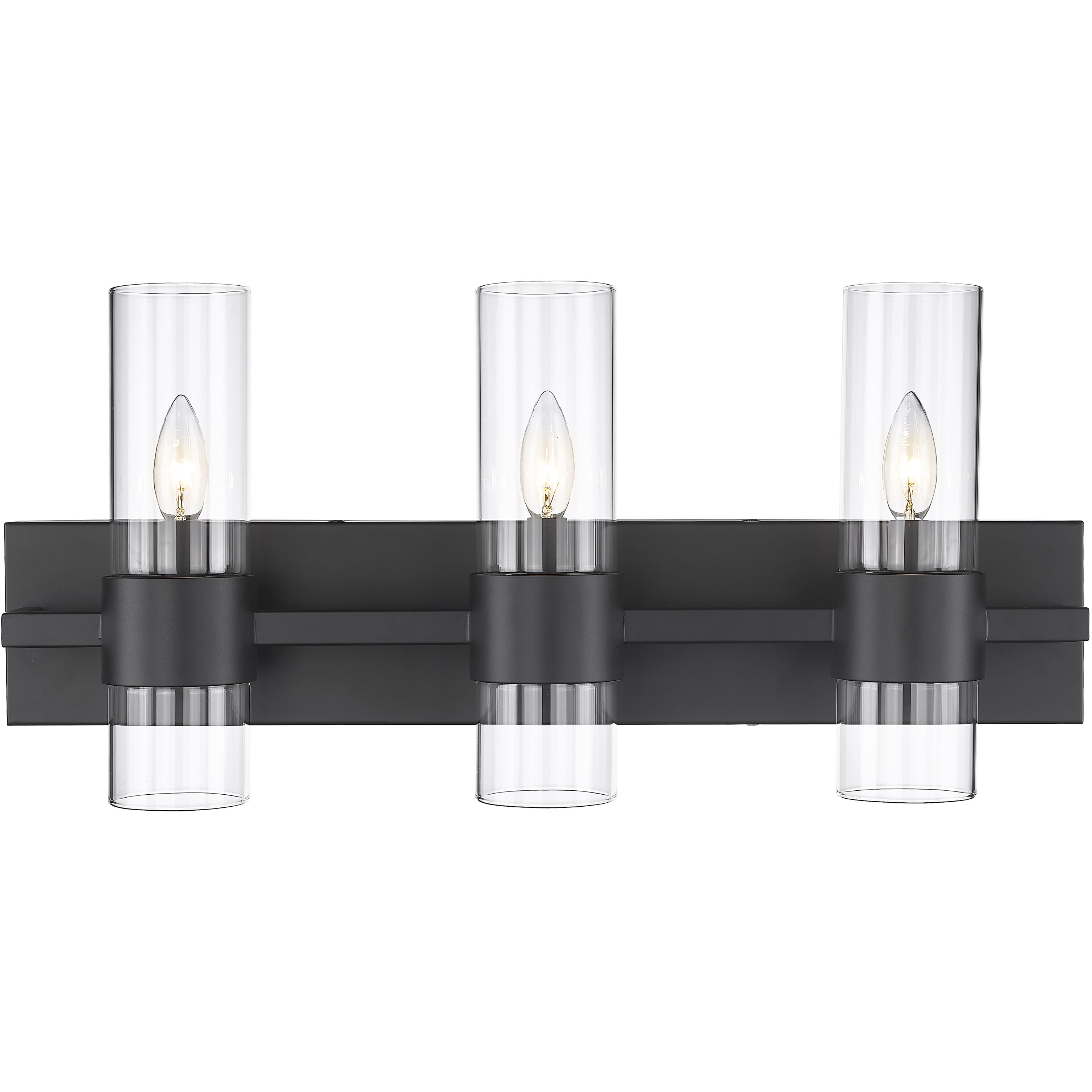 Lawson 3 Light 25 inch Matte Black Vanity Wall Light