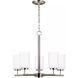Oslo 5 Light 24 inch Brushed Nickel Chandelier Ceiling Light