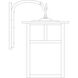 Mission 1 Light 24.88 inch Verdigris Patina Outdoor Wall Mount in White Opalescent, T-Bar Overlay
