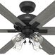 Fonthill 52 inch Matte Black with Dark Gray Oak/Matte Black Blades Ceiling Fan