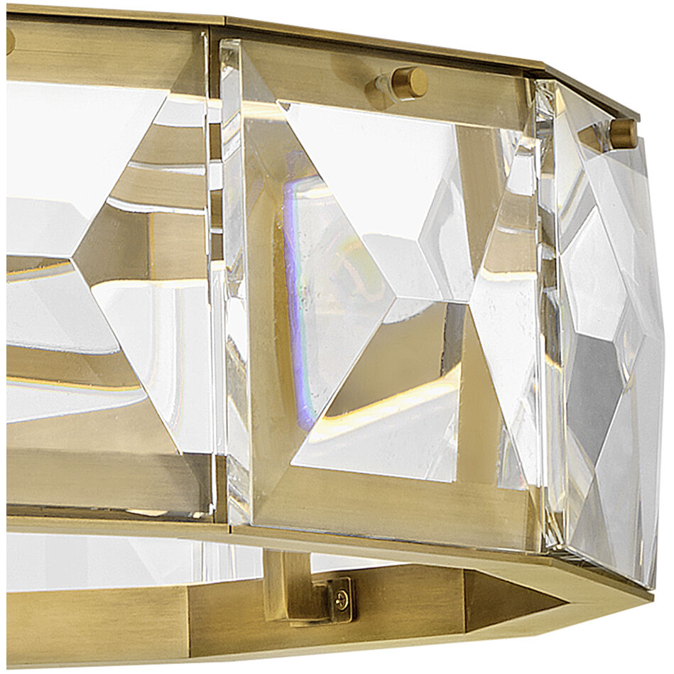 Jolie LED 30 inch Heritage Brass Chandelier Ceiling Light