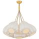 Livonia 7 Light 28 inch Vintage Gold Leaf Chandelier Ceiling Light