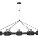 Lisa McDennon Raffi LED 52 inch Carbon Black Chandelier Ceiling Light