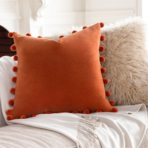 Serengeti 18 X 18 inch Burnt Orange Pillow Kit, Square