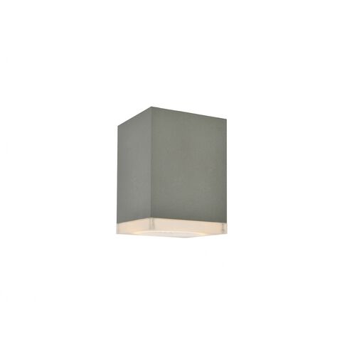 Avenue Outdoor LED 5 inch Silver Outdoor Ceiling Flush Mount