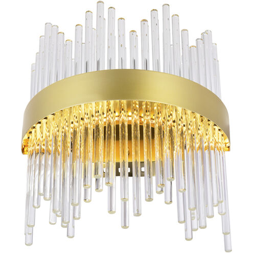 Genevieve LED 12 inch Medallion Gold Wall Light