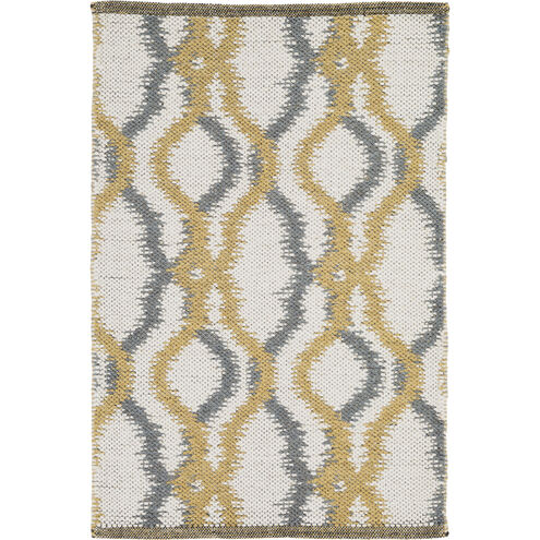 Juniper 36 X 24 inch Cream, Charcoal, Mustard Rug