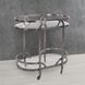 Carter Black Nickel Bar Cart