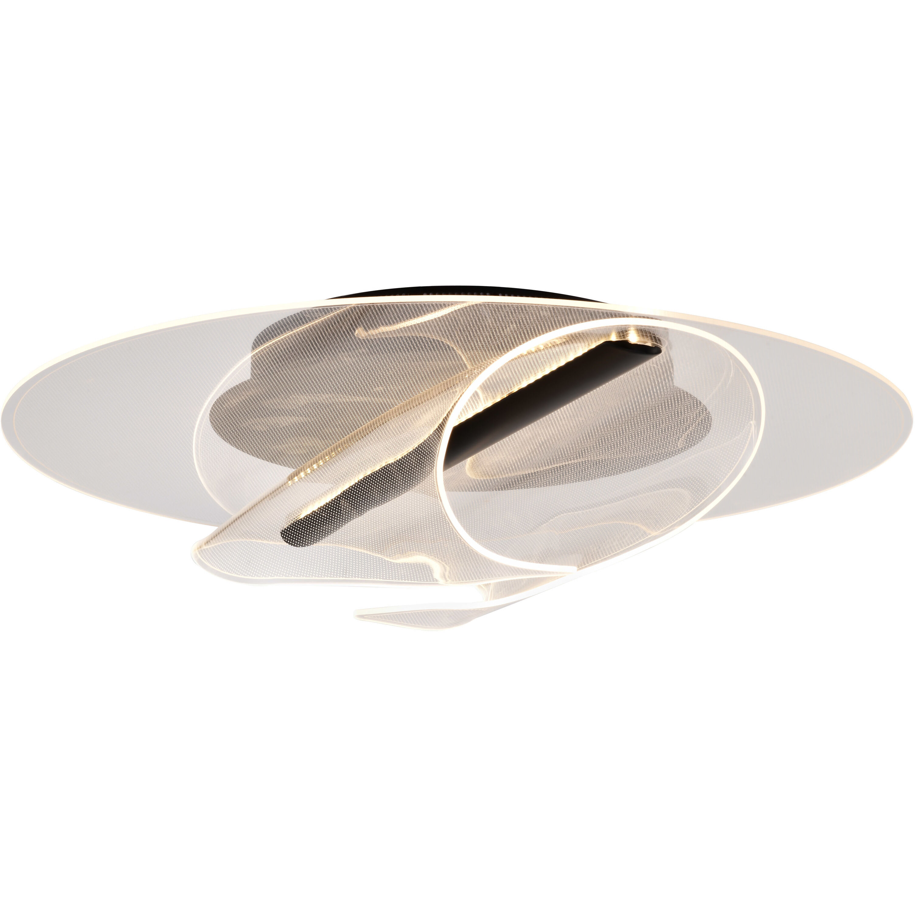 Geneva LED 17.75 inch Matte Black Flush Mount Ceiling Light