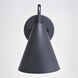 Hanson LED 9.5 inch Matte Black and White Outdoor Wall