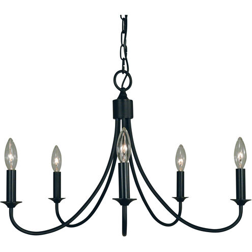 Homestead 4 Light 14 inch Matte Black Semi-Flush Mount Ceiling Light