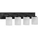 Merry 4 Light 30 inch Matte Black Bath Vanity Light Wall Light