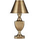 Waddill 12.75 inch 7 watt Antique Brass Table Lamp Portable Light