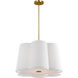 kate spade new york Bronte 4 Light 28 inch Burnished Brass Hanging Shade Pendant Ceiling Light