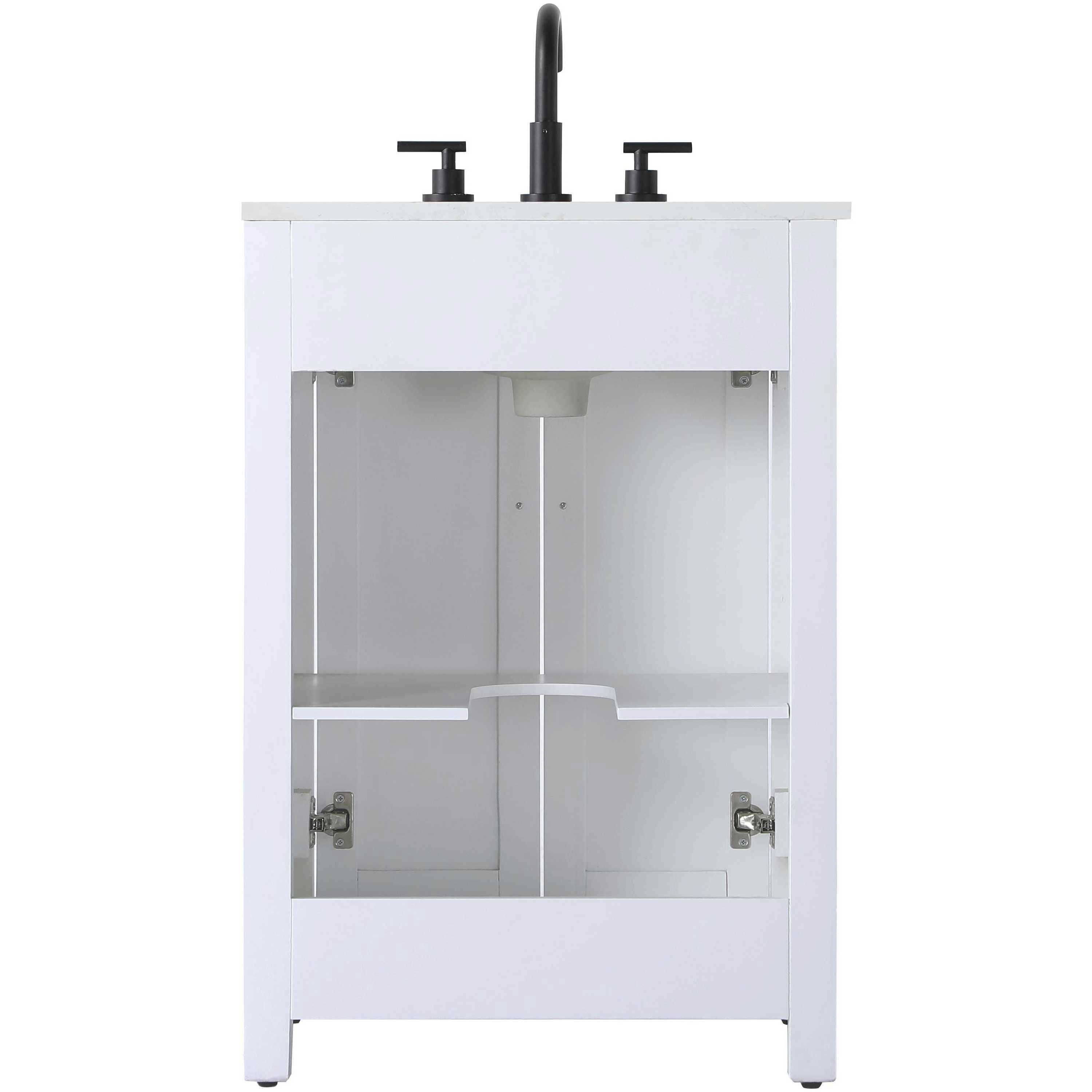 Alina 24 X 35 inch White Bathroom Vanity Cabinet