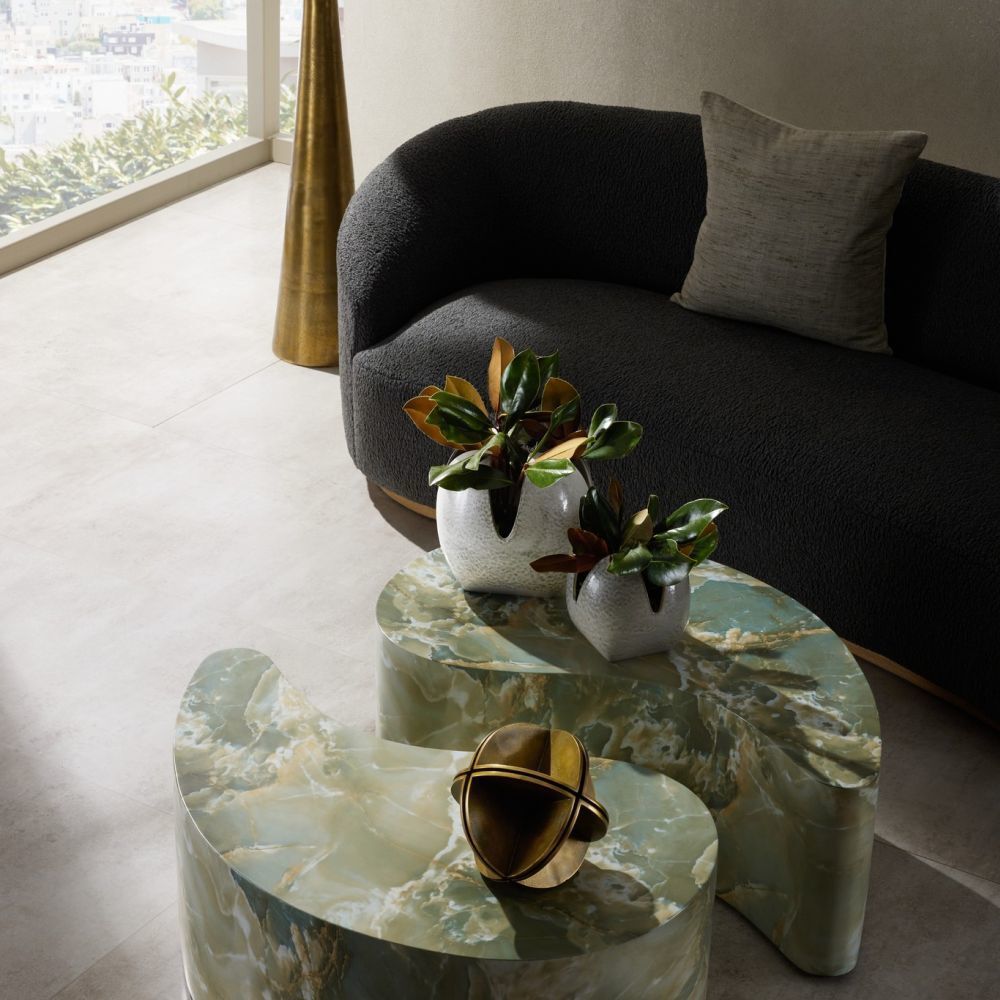 Amal Harbor Gray Vases, Set of 2