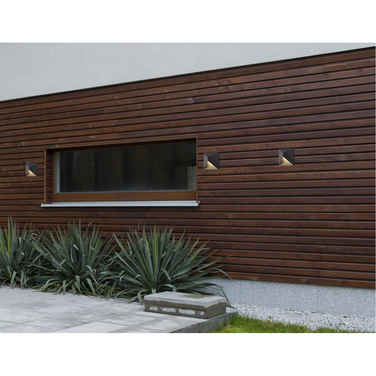 Olympos LED 8 inch Black Outdoor Wall Sconce 