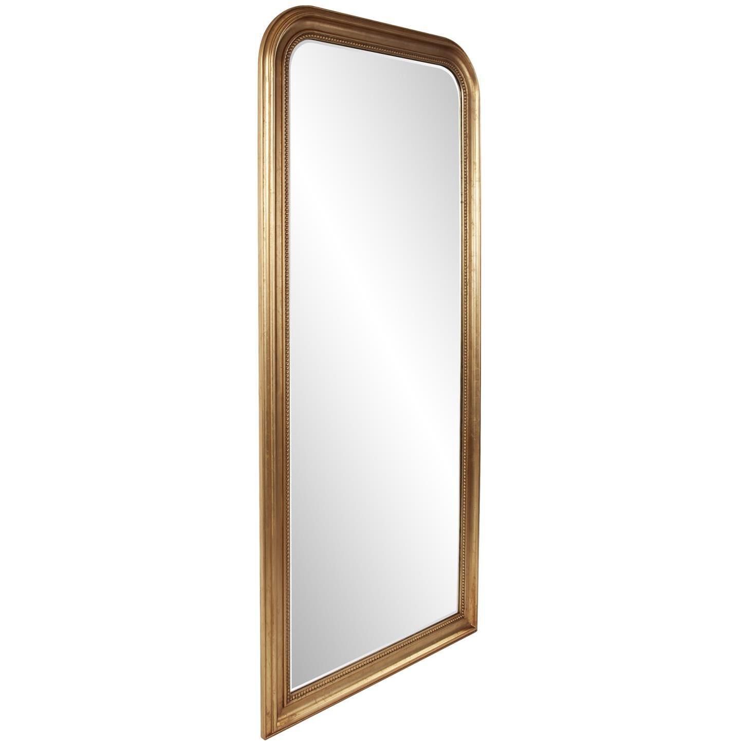 French Philippe 78 X 36 inch Antique Gold Leaf Mirror