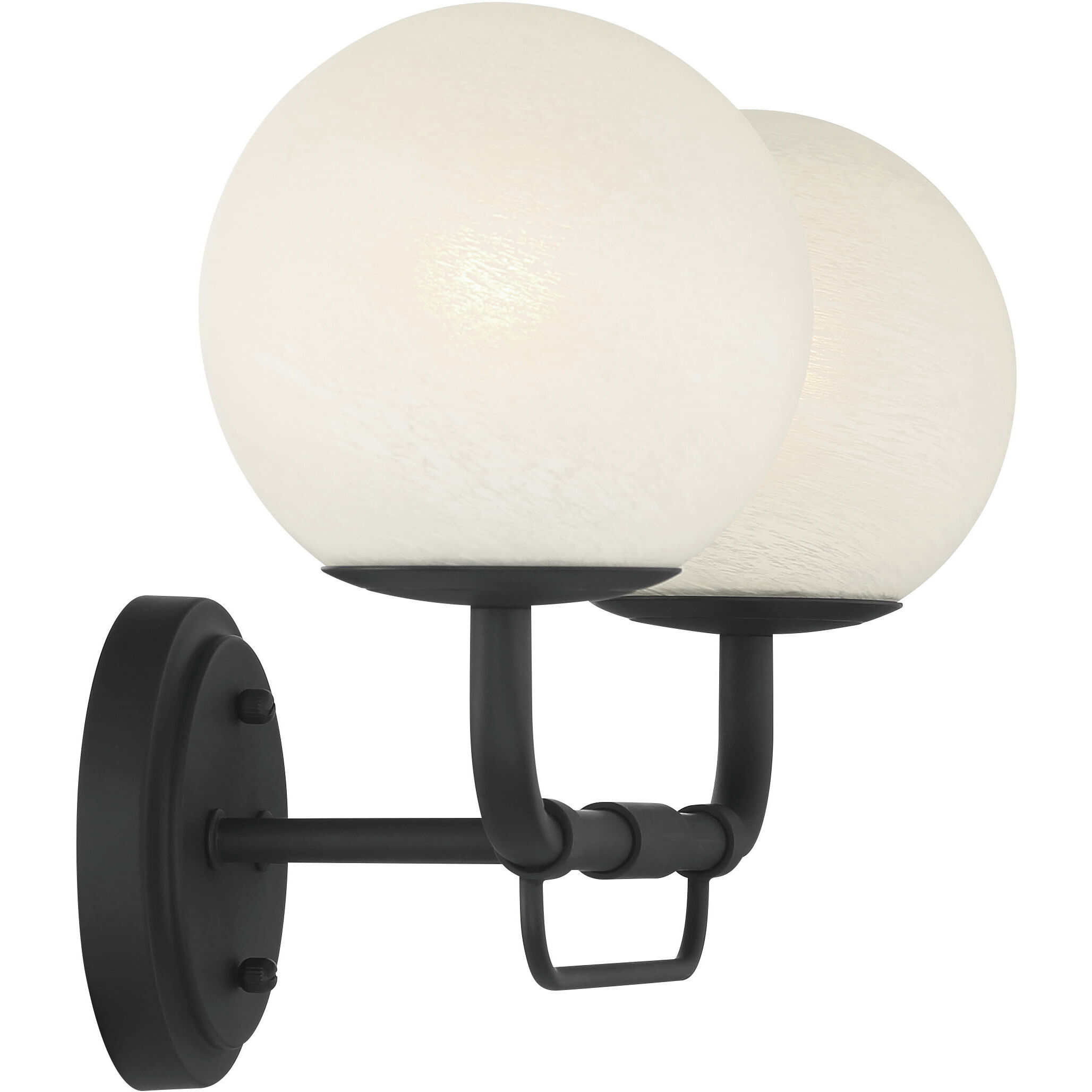 Whitehall 2 Light 18 inch Dark Matte Black Vanity Light Wall Light