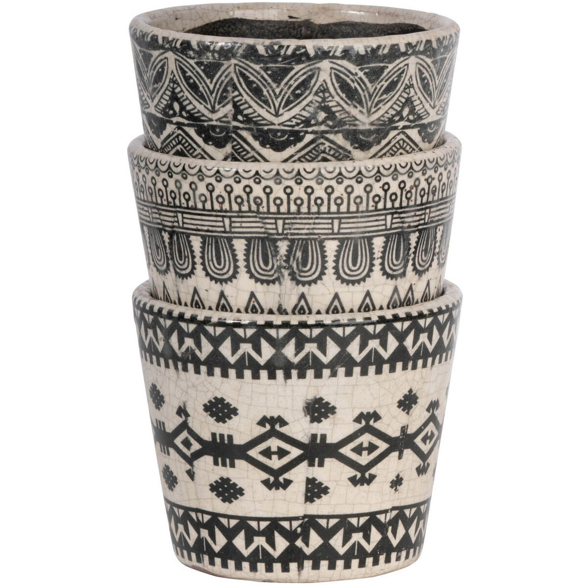 Terracotta Black Planter