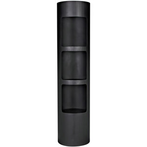 Reverso Matte Black Bookcase