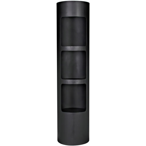 Reverso Matte Black Bookcase
