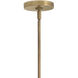 Collins 1 Light 20 inch Heritage Brass Chandelier Ceiling Light
