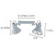 Signature 2 Light 120V Silver Track Lighting Ceiling Light