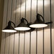 Akron 3 Light 28 inch Oil Rubbed Bronze and Matte White Bathroom Light Wall Light