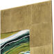 Galaxy Series Green and Metallic and White and Turquoise Wall Sculpture, The Studio