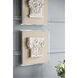 3-Dimensional Corinthian Pedestal Brown / Washed White Wall Art, Square