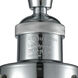 Franklin Restoration Dover 1 Light 5 inch Polished Chrome Semi-Flush Mount Ceiling Light in Matte White Glass, Franklin Restoration