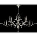 Beveled Arcs 6 Light 74 inch Silver Chandelier Ceiling Light in Silver Leaf