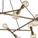 Guesting 20 Light 54 inch Antique Brass Chandelier Ceiling Light
