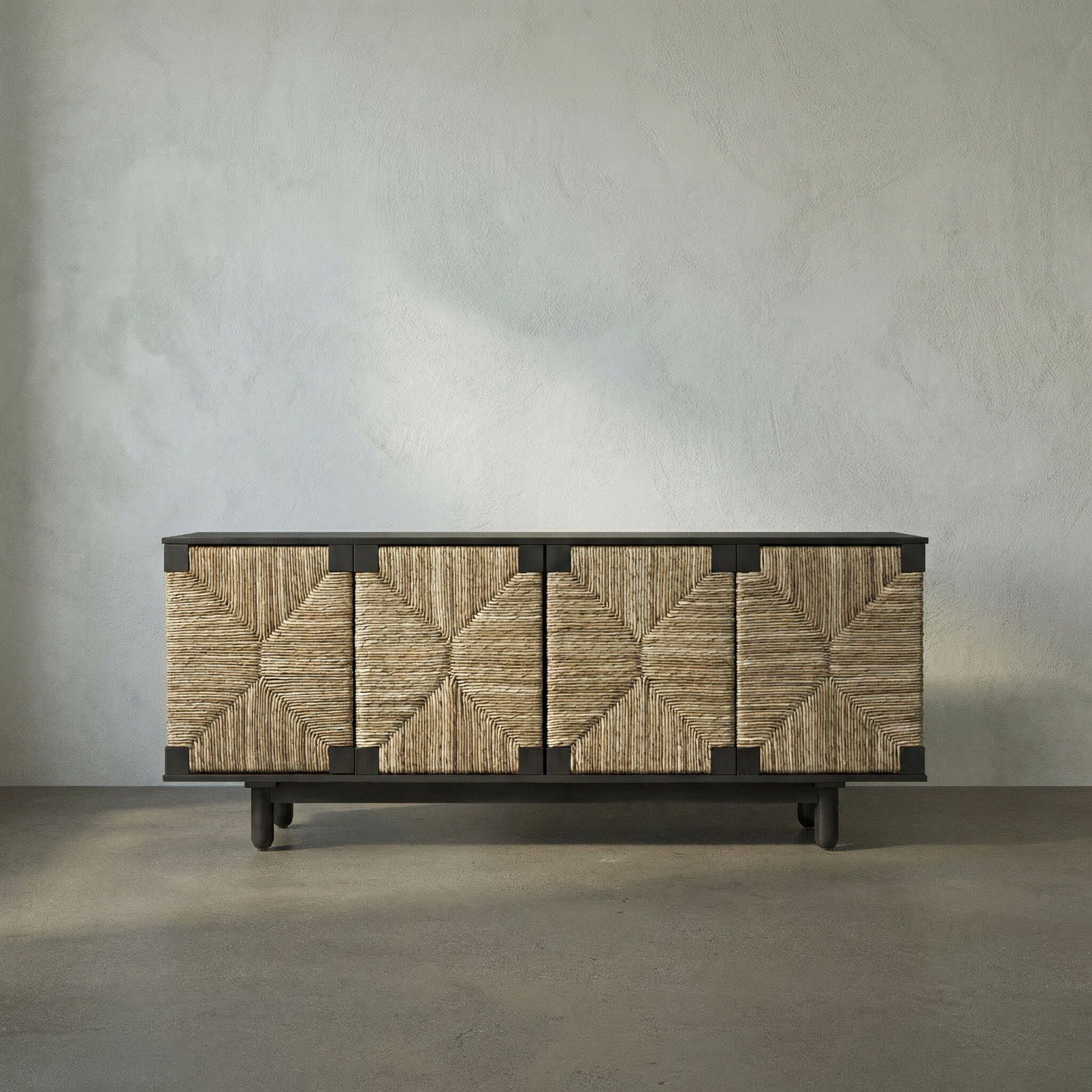 Brook 76.5 X 22.5 inch Pale Sideboard, 4 Door