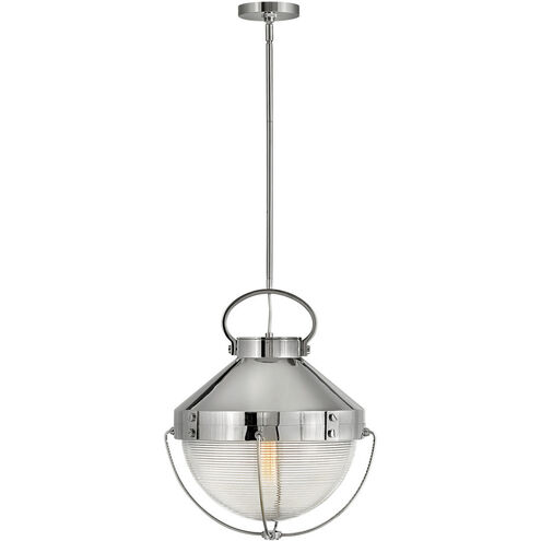 Crew 1 Light 16 inch Polished Nickel Indoor Chandelier Ceiling Light