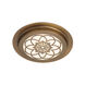 Edge Lit LED 12 inch Old Satin Brass Flushmount Ceiling Light