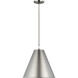 TOB by Thomas O'Brien Gordon 1 Light 15.25 inch Antique Brushed Nickel Pendant Ceiling Light