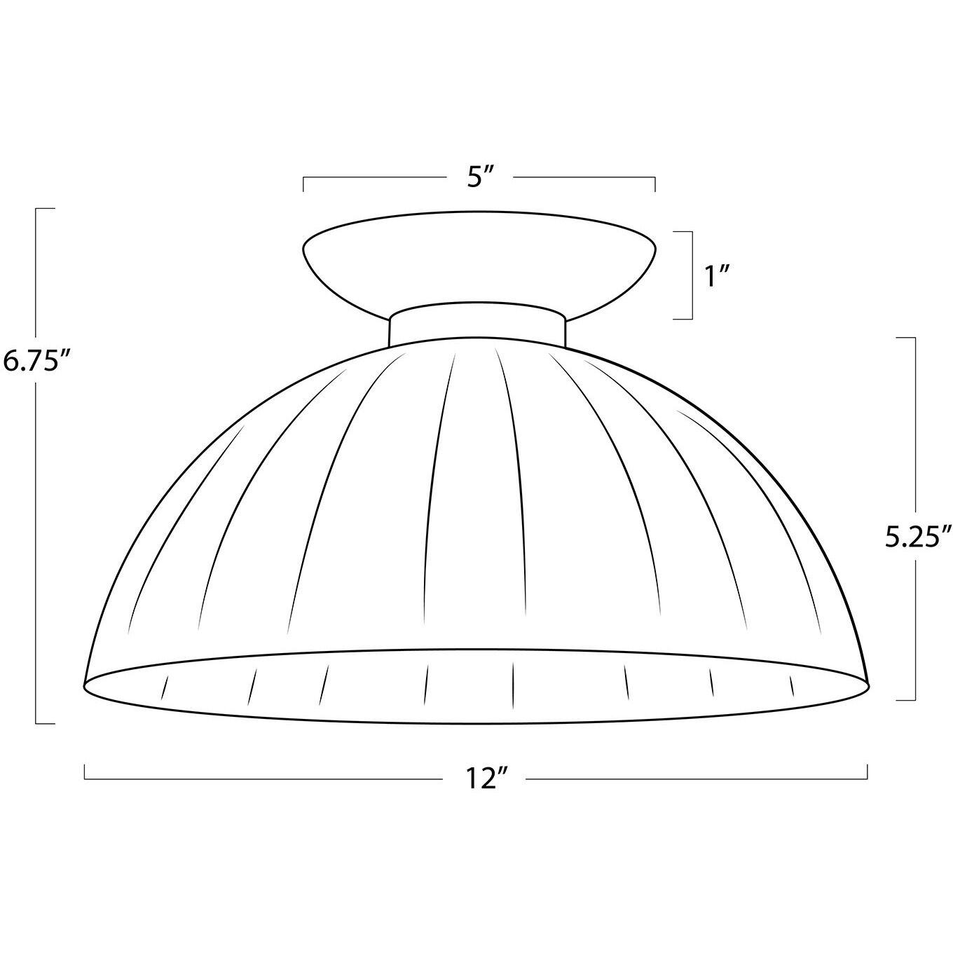 Dariel 1 Light 12 inch White Flush Mount Ceiling Light