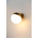 Half Moon LED 7.75 inch Metallic Gold Wall Sconce Wall Light