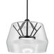 Deco LED 17.75 inch Black Pendant Ceiling Light