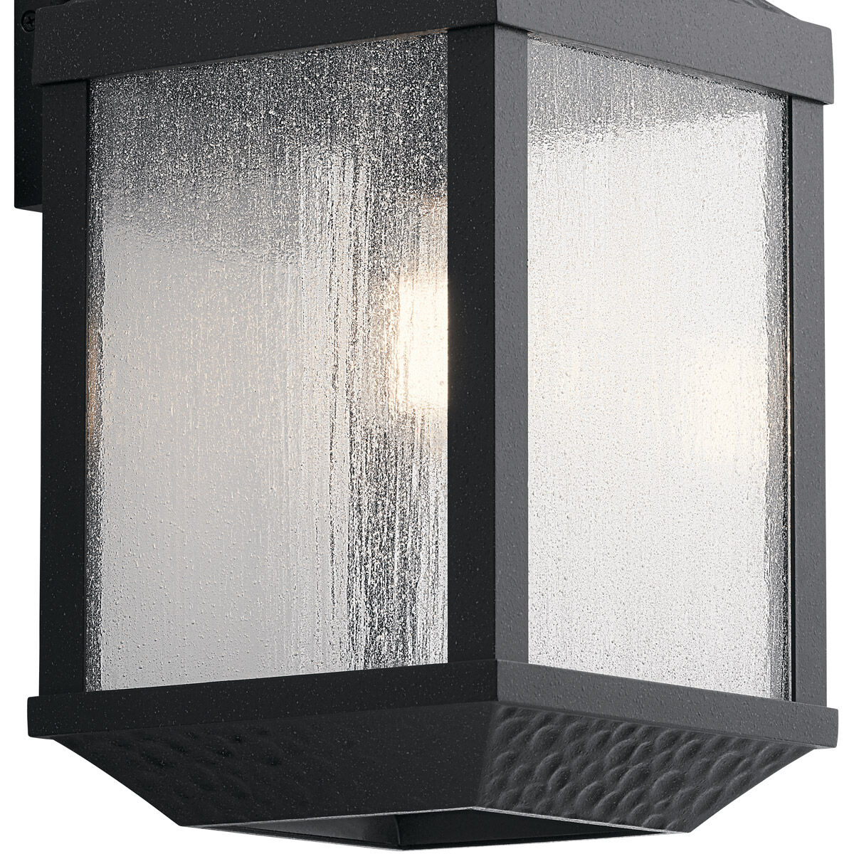 Springfield 1 Light 21 inch Distressed Black Outdoor Wall, Large