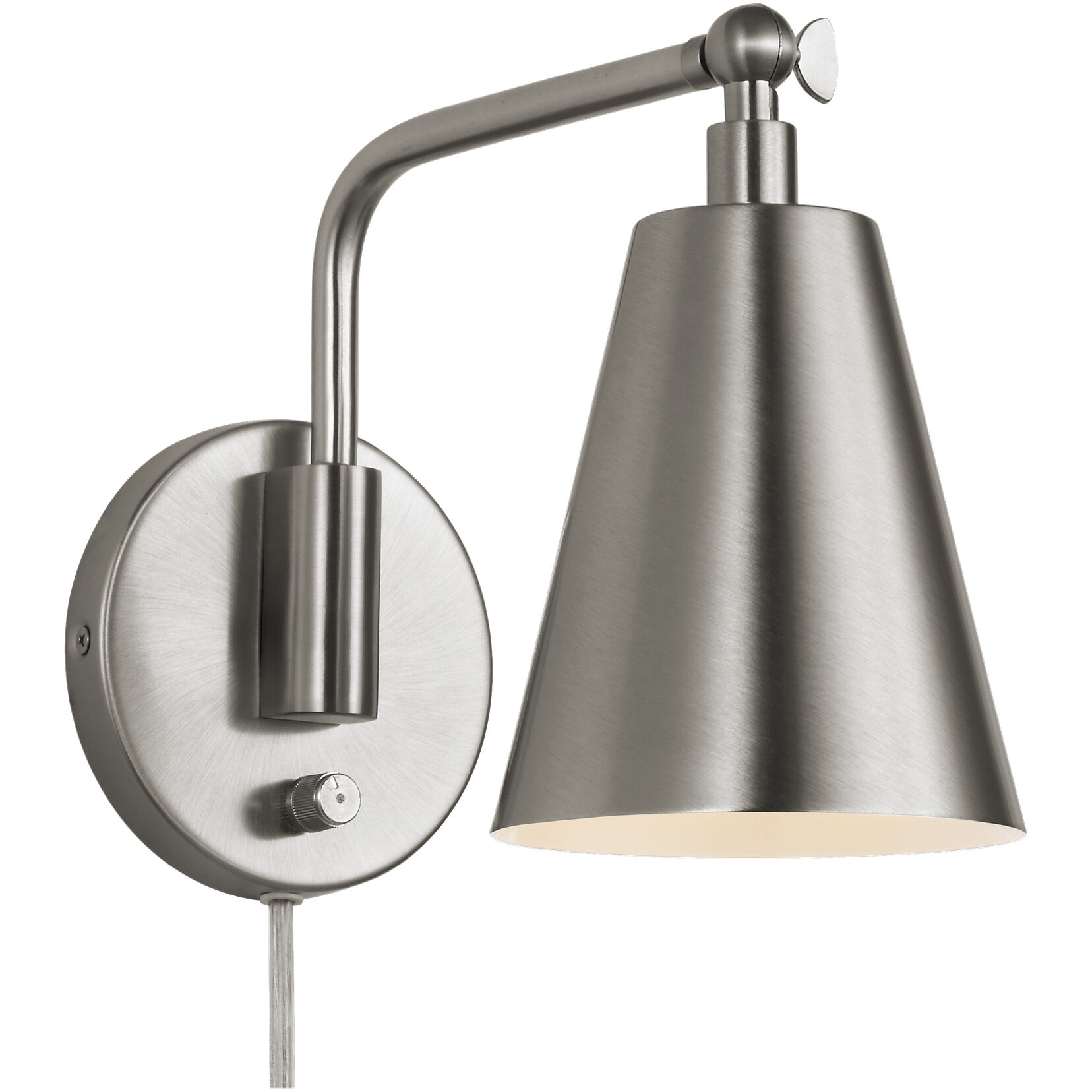 Drae LED 8.13 inch Burnished Brass Task Sconce Wall Light