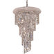Spiral 8 Light 16.00 inch Mini Chandelier