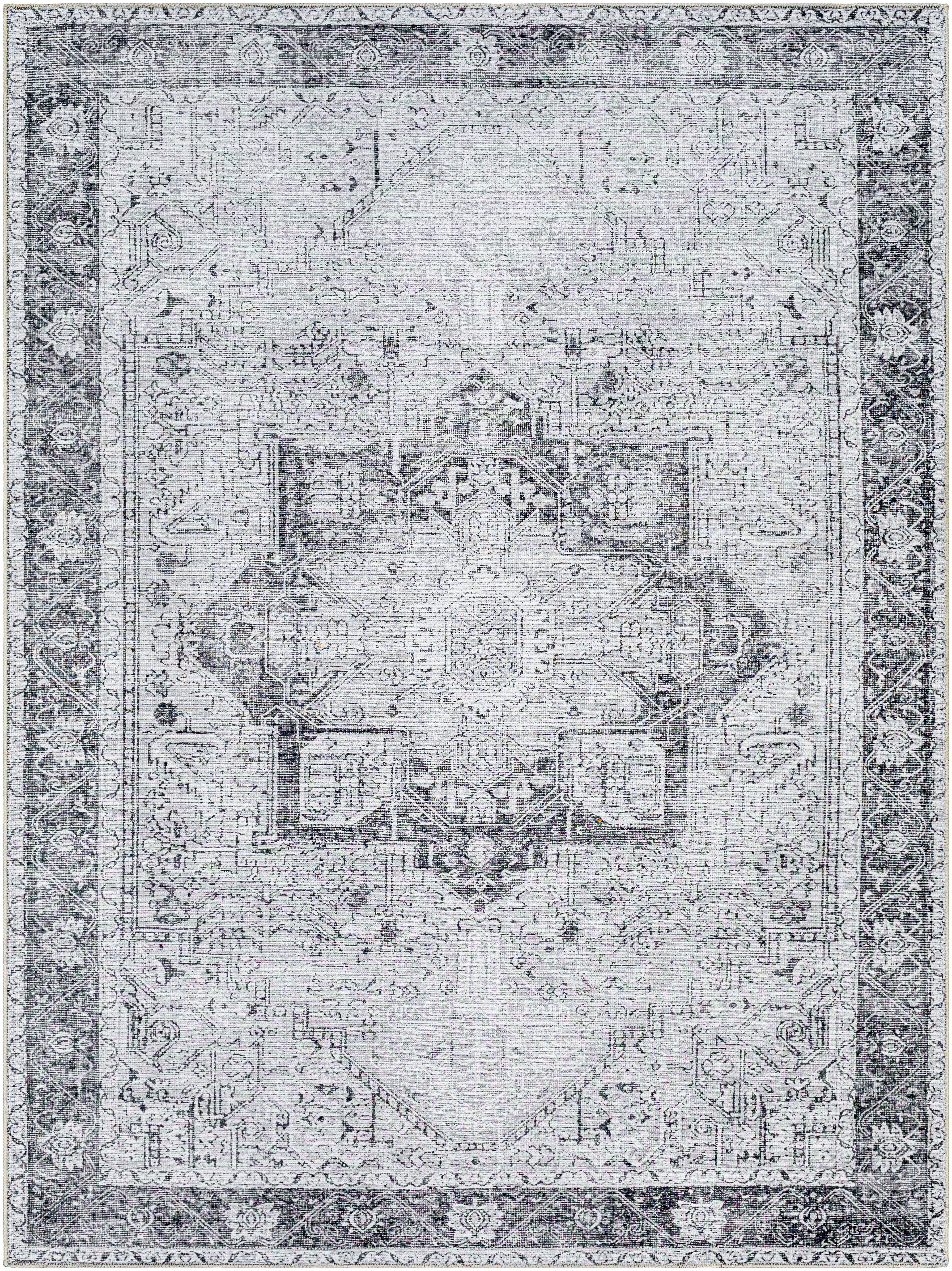 Amelie 108 X 79 inch Light Gray Rug, Rectangle